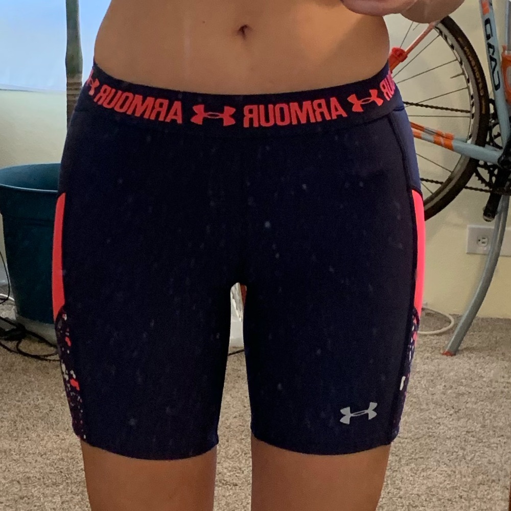 Compression athletic gym shorts- Under Armour